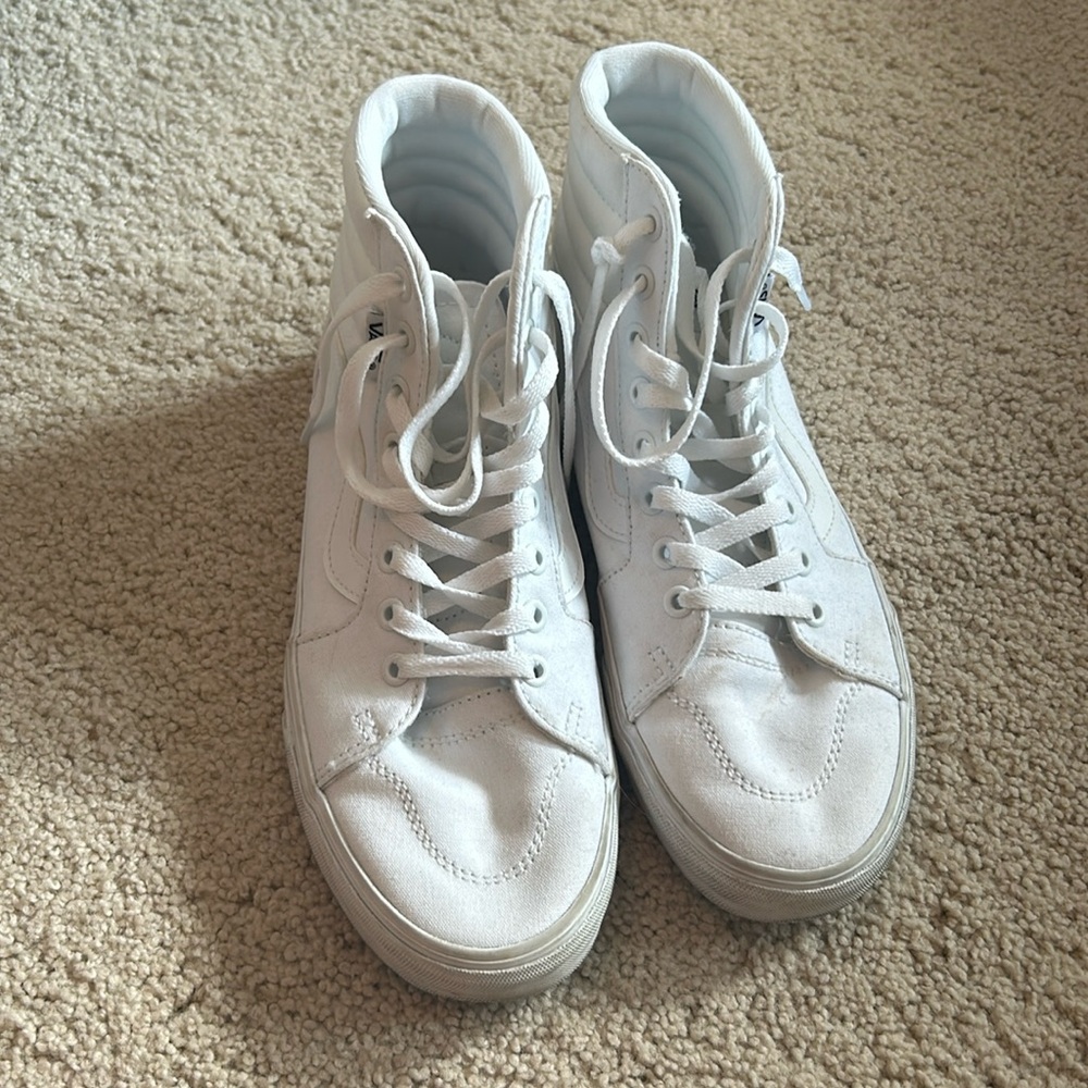 White high top vans